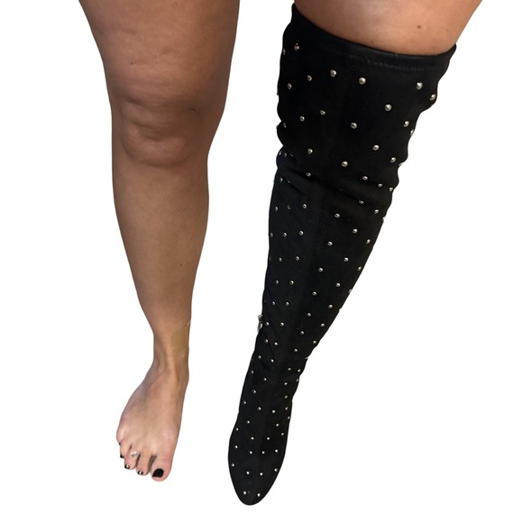 Jessica Simpson Studded Over The Knee Suede Boot - Picture 2 of 3